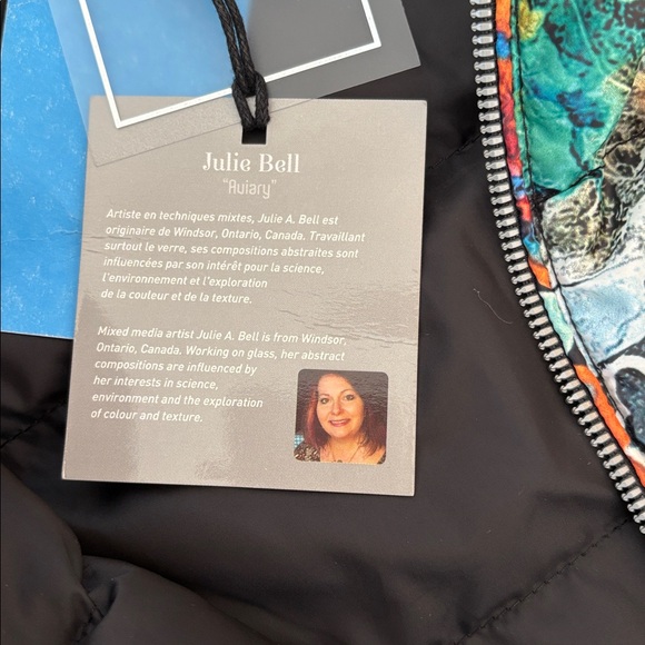 Simply Art by Dolcezza NWT artsy light quilted paffer jacket size S. - Picture 12 of 14